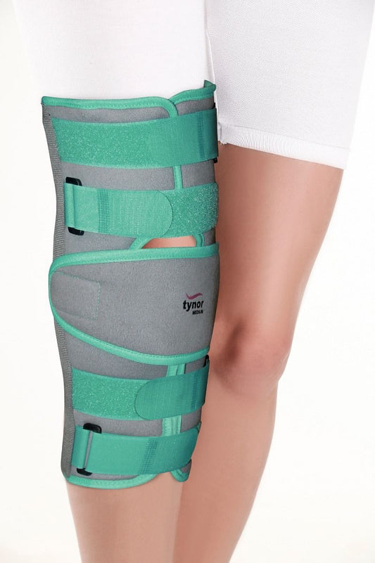 Tynor Knee Immobiliser 14"/36cm, Green, XL, 1 Unit