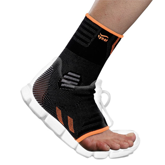 Tynor Ankle Support Air Pro, Black & Orange, Large, 1 Unit