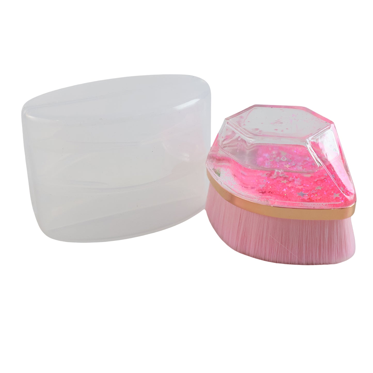 Glitter Cosmetic Brush With Starry Gel Base (1 Pc)