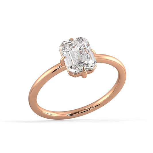 Illuminating Emerald Solitaire Ring