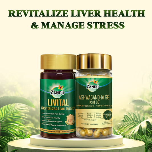 Livital Tab (60 Caps) + Ashwagandha KSM-66 (60 Caps)