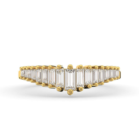 Needle Baguette Tiara Ring