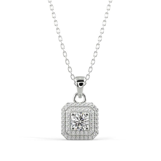 Octagon Diamond Pendant