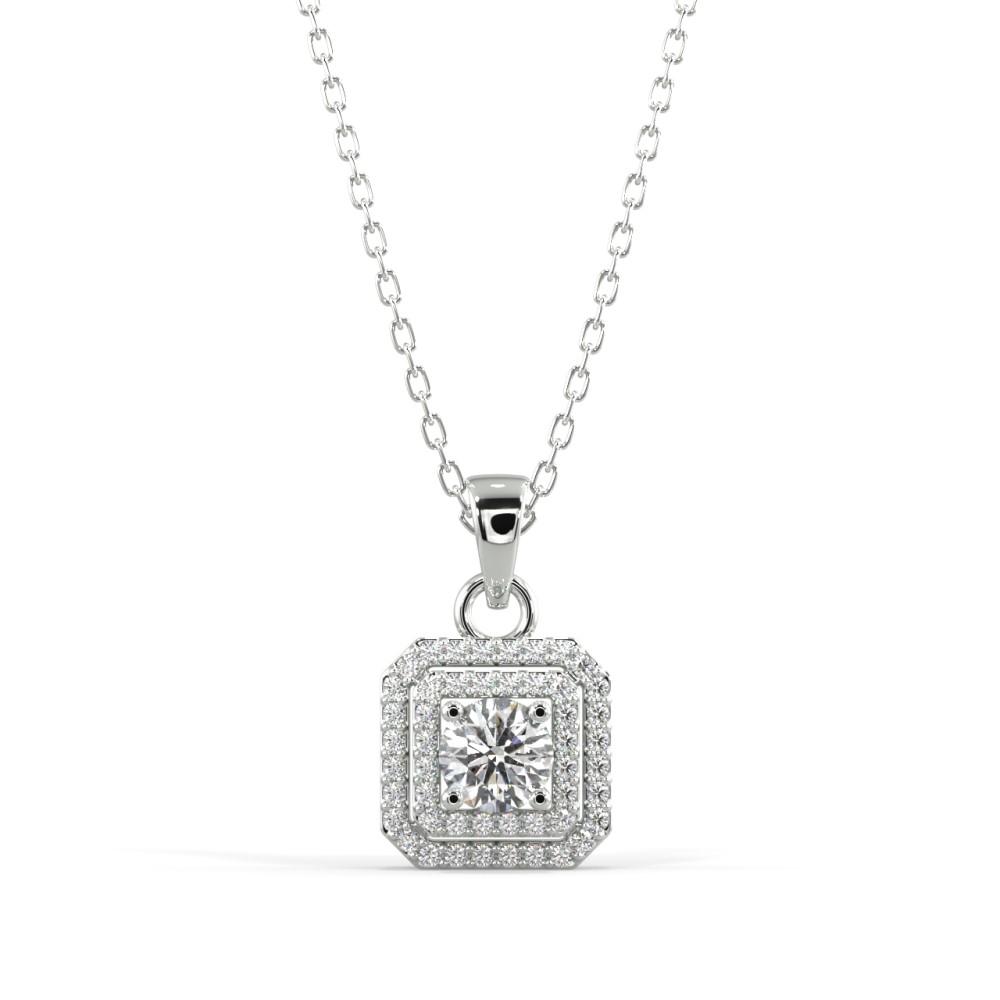 Octagon Diamond Pendant