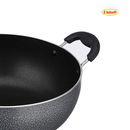 Unisafe Kadhai Non-Stick With Lid- Size 2 - 22 cm