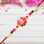Ganesh Lotus Leaf Designer Motif Rakhi