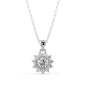 Starburst Diamond Pendant Necklace