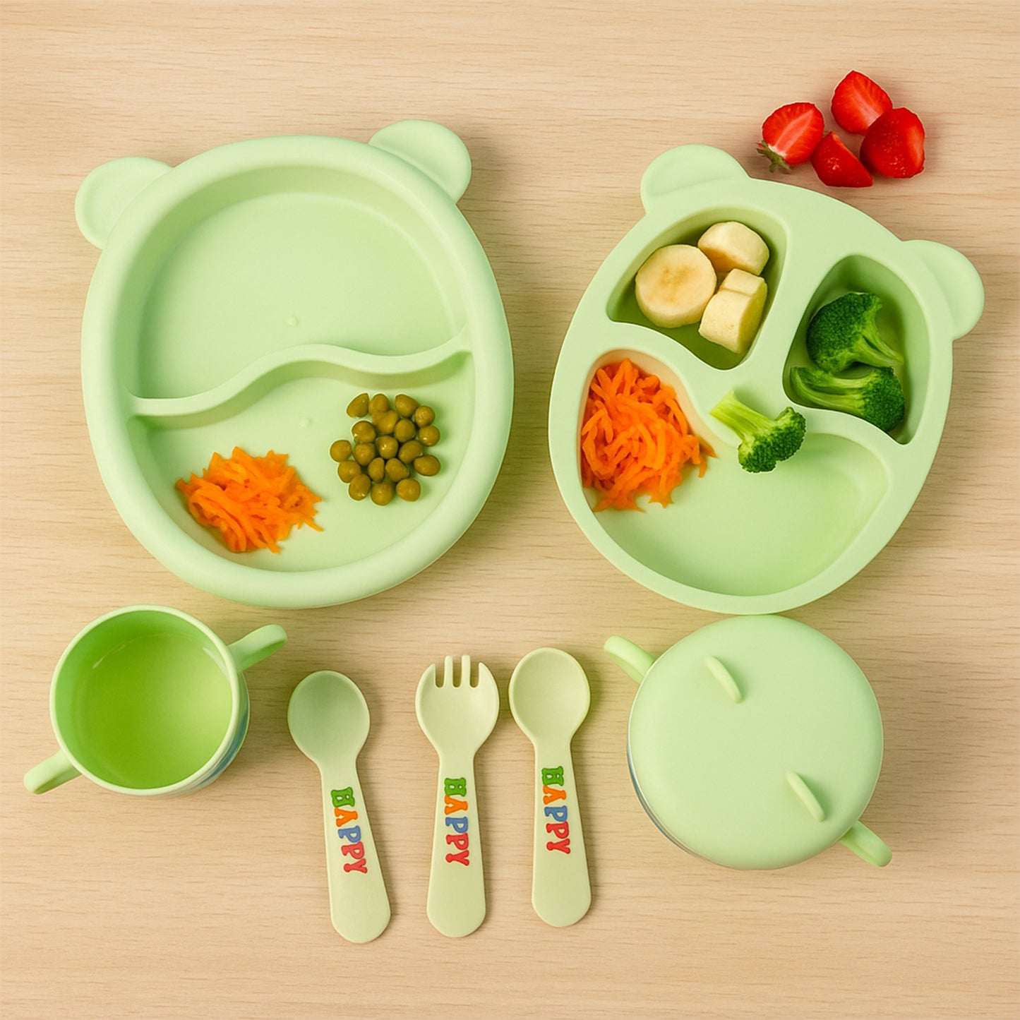 Kids Feeding Dinner (8 Pc Set)