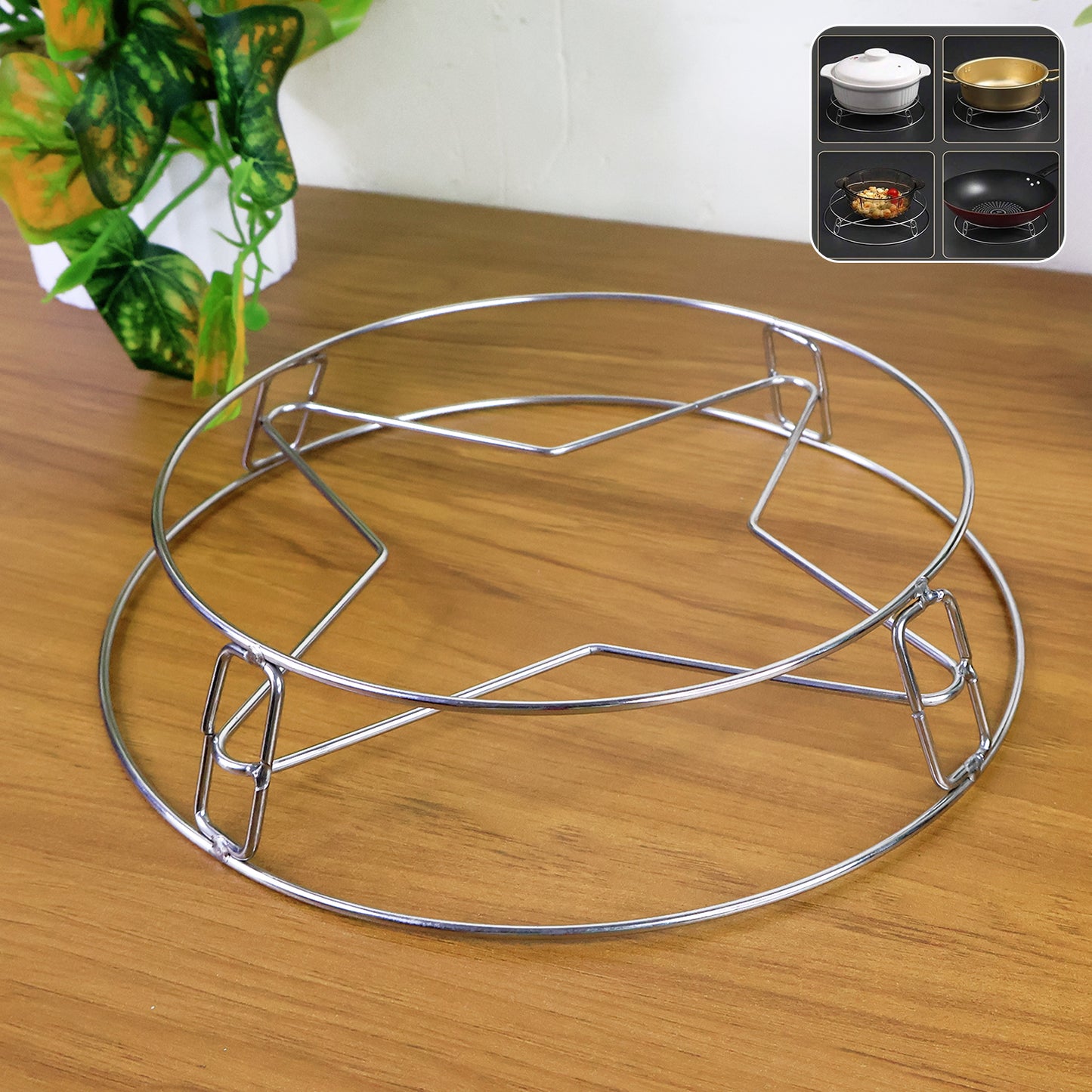 Heavy Duty Stainless Steel Gas Stove Stand (1 Pc)