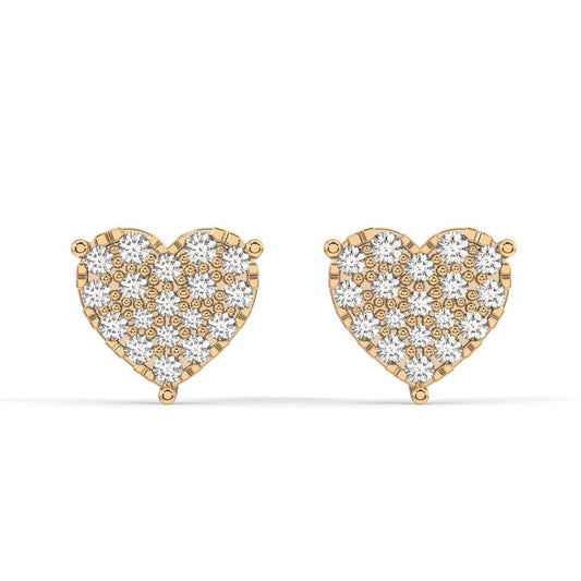 Timeless Heart Stud Earrings