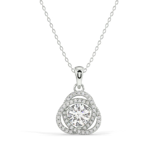 Twisted Together Pendant Necklace