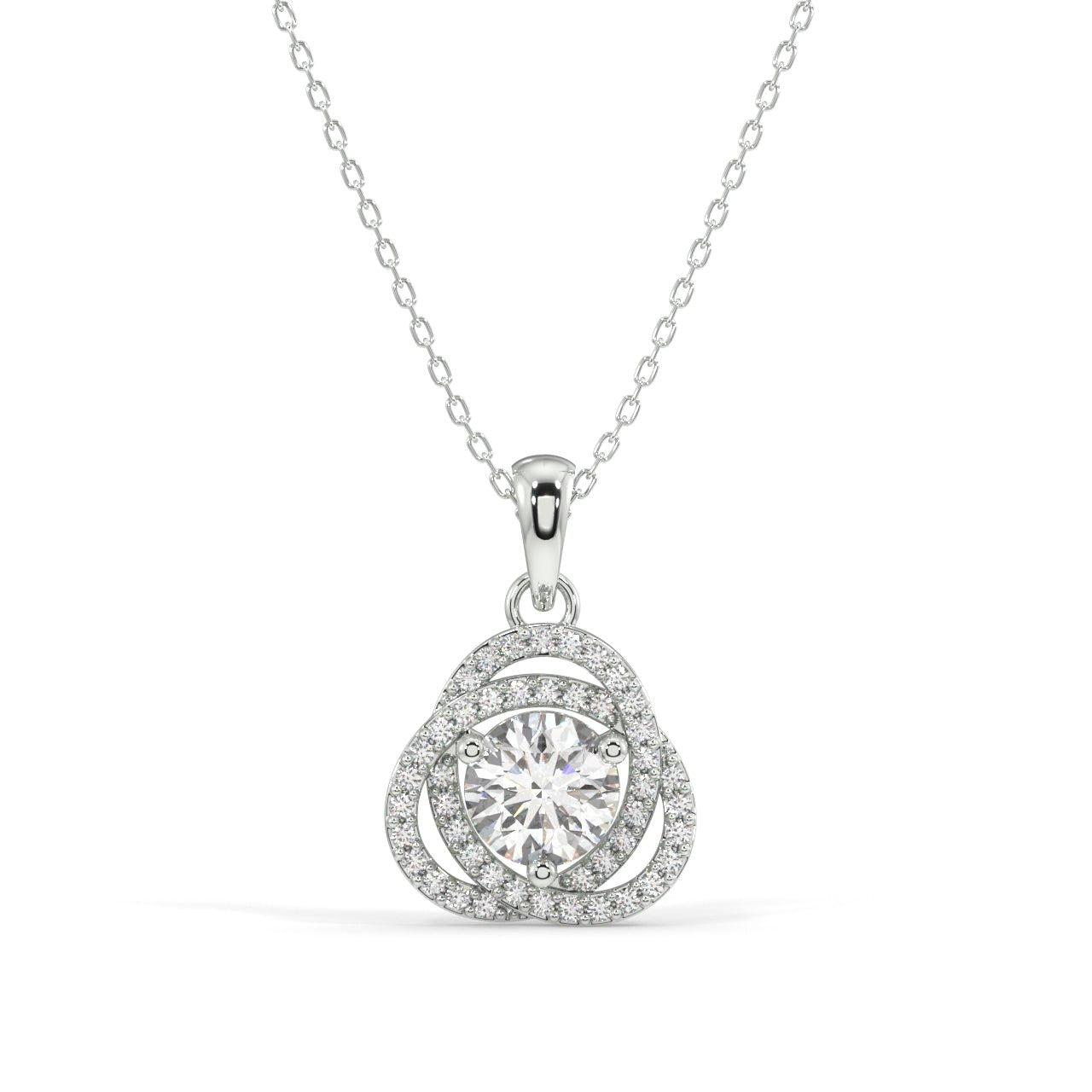 Twisted Together Pendant Necklace
