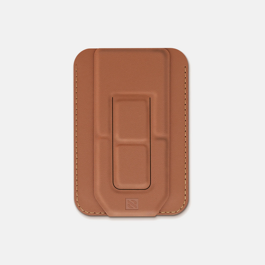 2-in-1 Magnetic Wallet & Stand with Metal Ring – Compatible with Android & iPhone