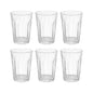 Supermom Plastic Chai Pyali Transparent Tea Glass Set (130ml  6 Pc)