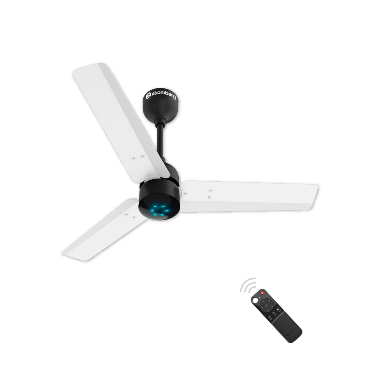 Atomberg Renesa 900mm 3 Blades Ceiling Fan with Remote (White an