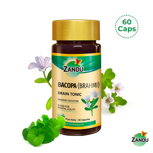 Zandu Brahmi Capsules to Boost Memory, Focus & Alertness